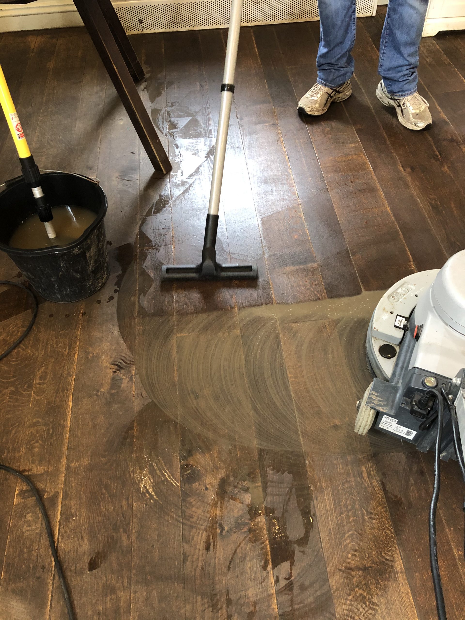 Stage 2 Mechanical Wood Floor Cleaning