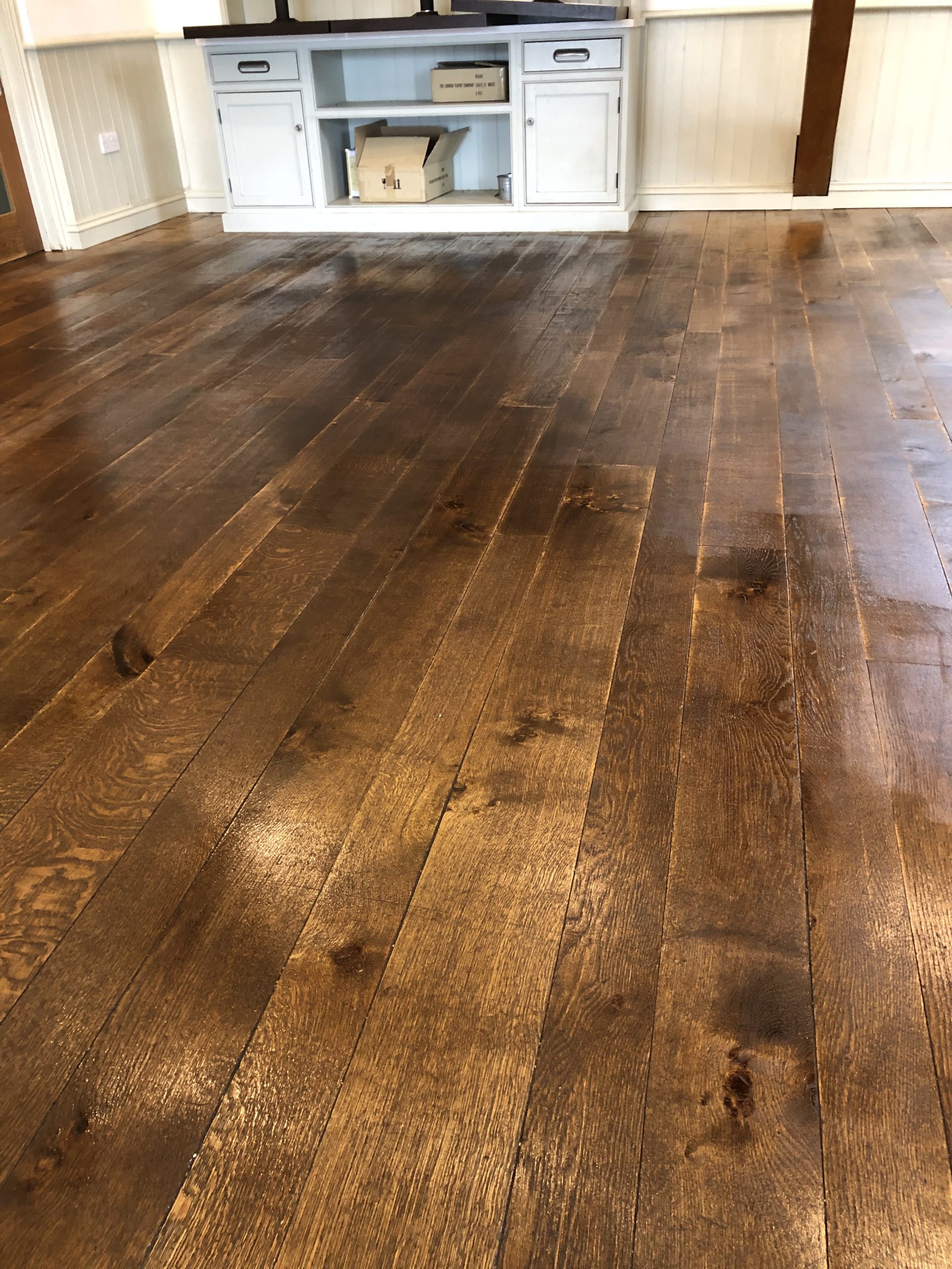 Stage 3 Freshly Oiled Wood Floor 