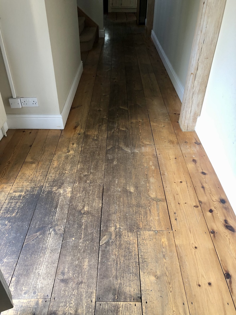 Dirty wooden floor