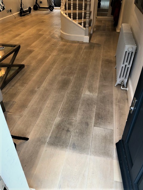 Dirty white oiled oak flooring